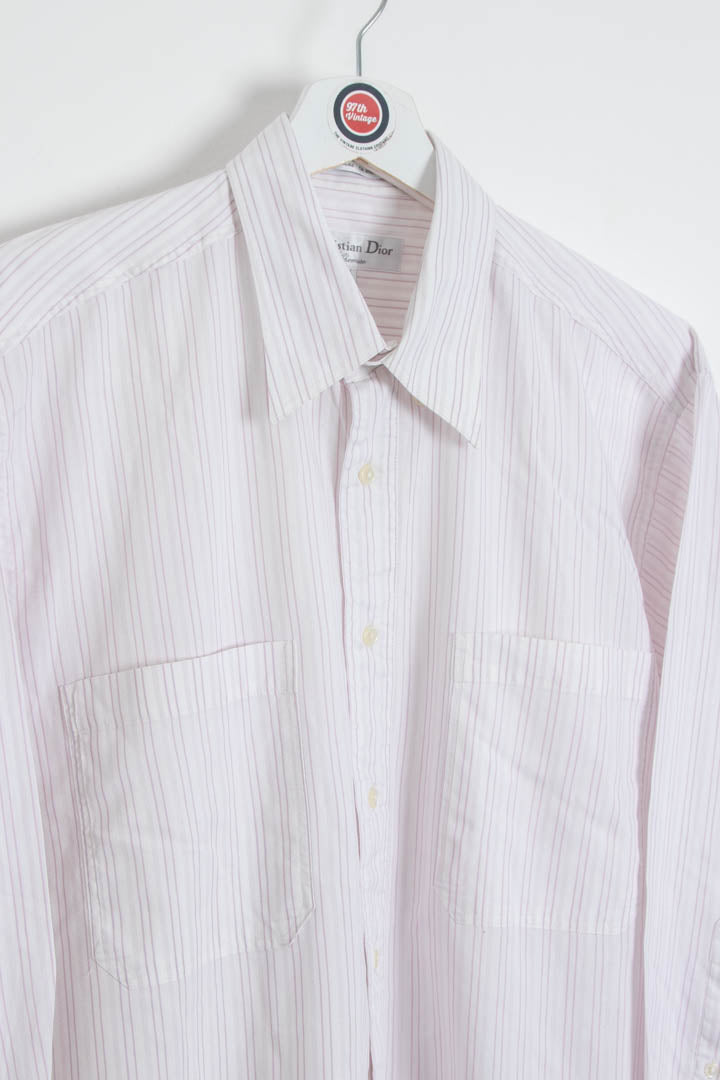 Christian Dior Long Sleeve Pinstripe Shirt (M)