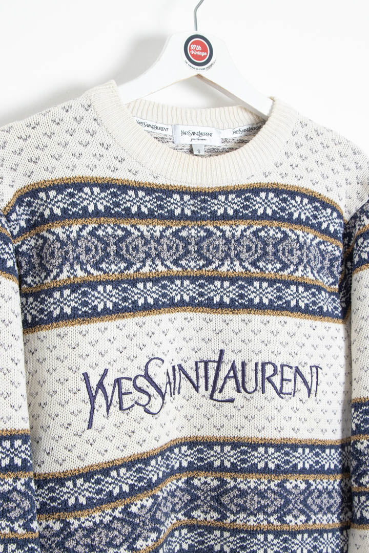YSL Knitted Crew Neck Jumper (S)