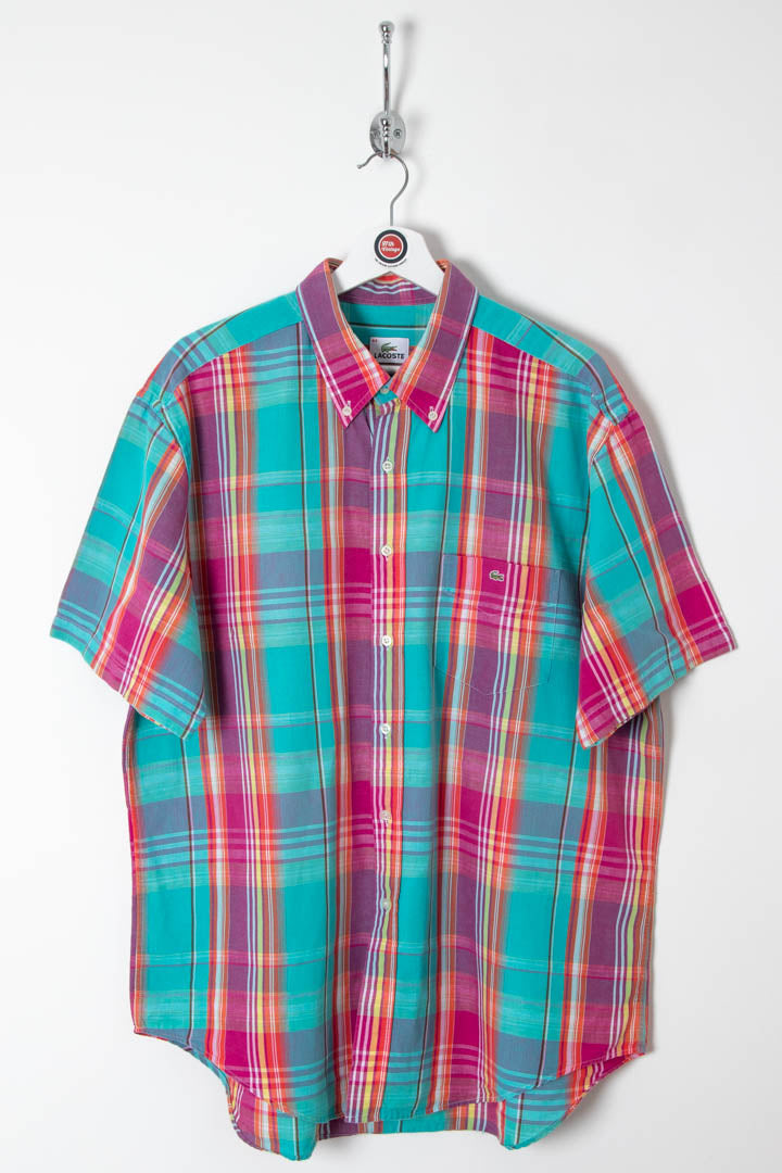 Lacoste Short Sleeve Checkered Shirt (XL)