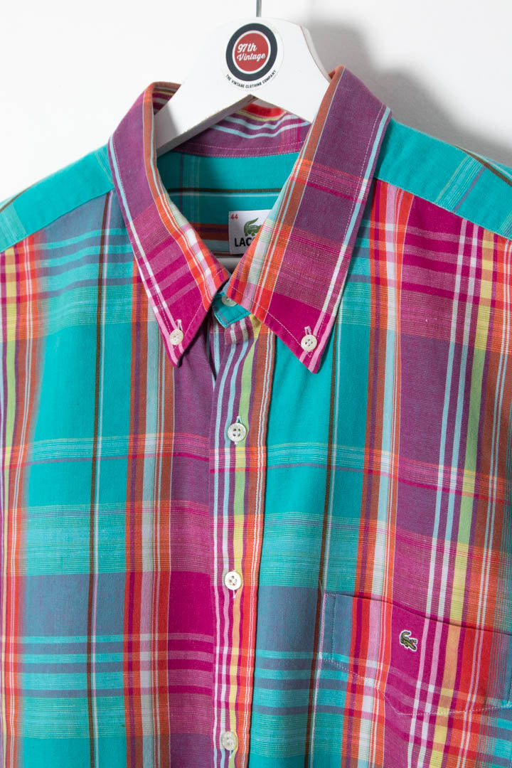 Lacoste Short Sleeve Checkered Shirt (XL)