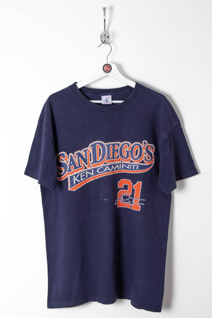1996 San Diego Padres Ken Caminiti MVP Single Stitch Graphic T-Shirt (M)