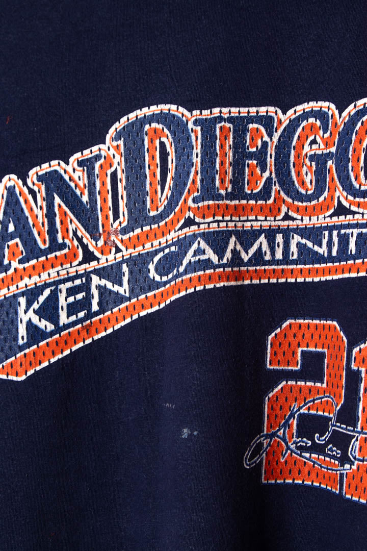 1996 San Diego Padres Ken Caminiti MVP Single Stitch Graphic T-Shirt (M)