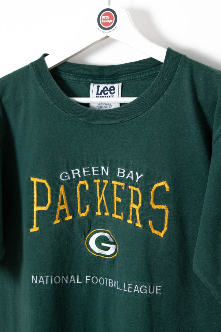 Green Bay Packers NFL Single Stitch Graphic T-Shirt (S)