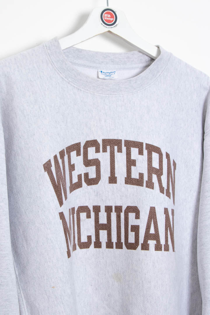 Western Michigan Champion Reverse Weave Sweatshirt (L)