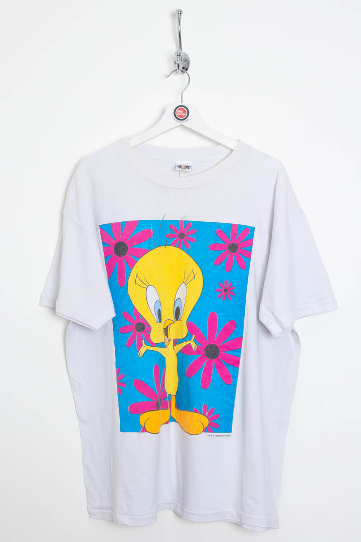 1996 Tweety Full Graphic Looney Tunes Single Stitch T-Shirt (L)