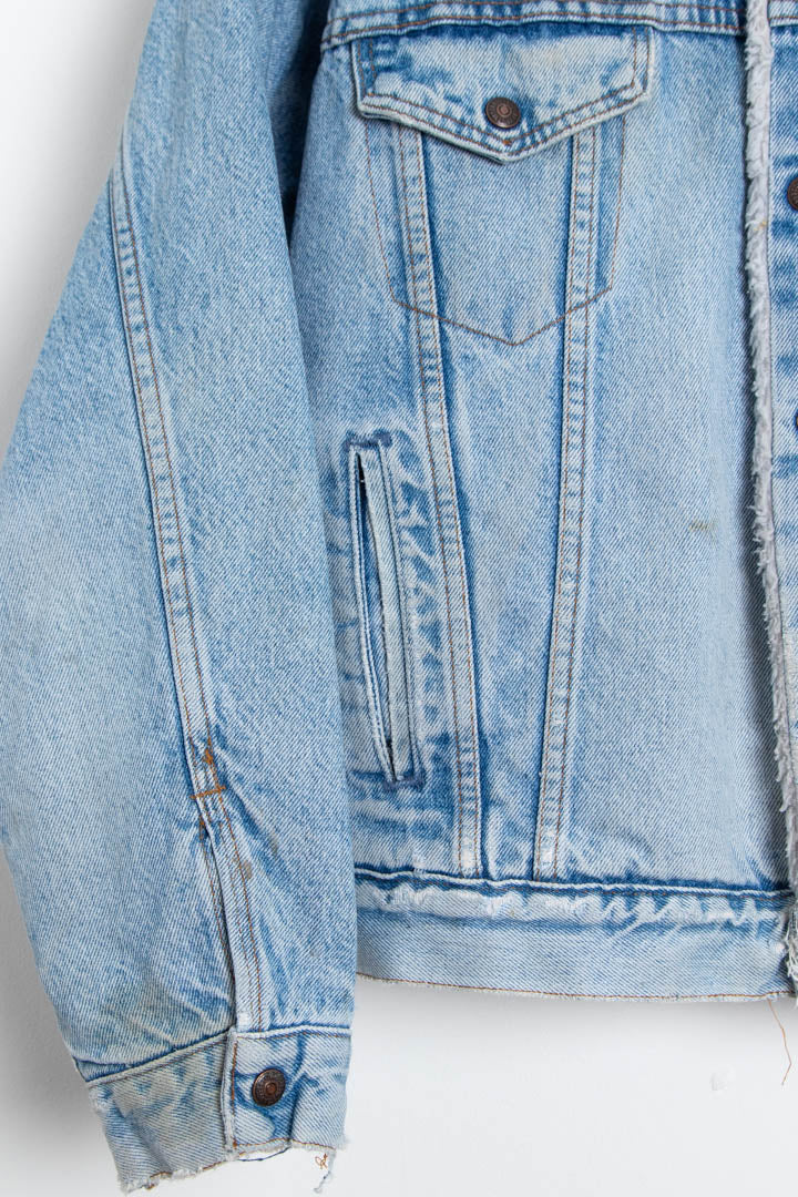 Women's Levi's Sherpa Trucker Denim Jacket (XL)