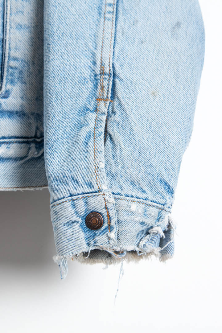 Women's Levi's Sherpa Trucker Denim Jacket (XL)