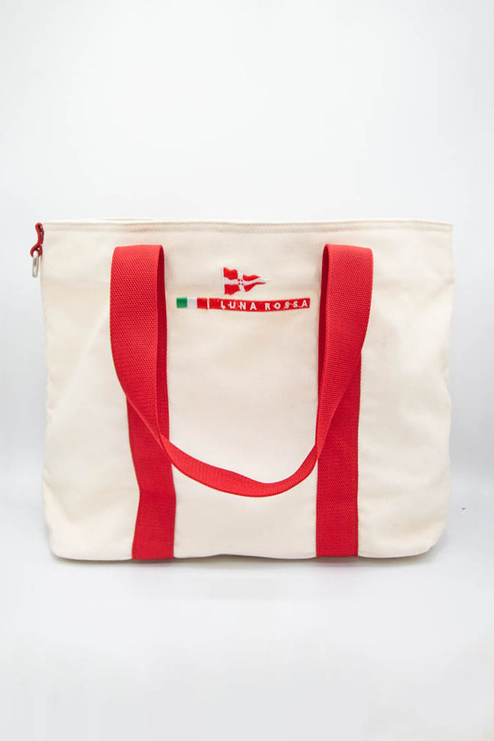Prada Luna Rossa Canvas Tote Bag