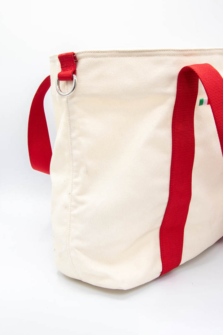 Prada Luna Rossa Canvas Tote Bag