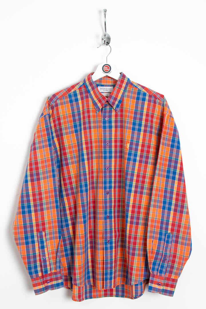 YSL Long Sleeve Checkered Shirt (L)