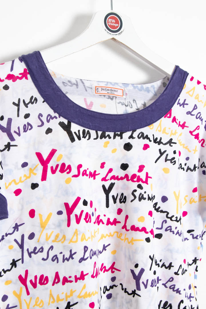 Women's YSL Repeat Logo Top (M)