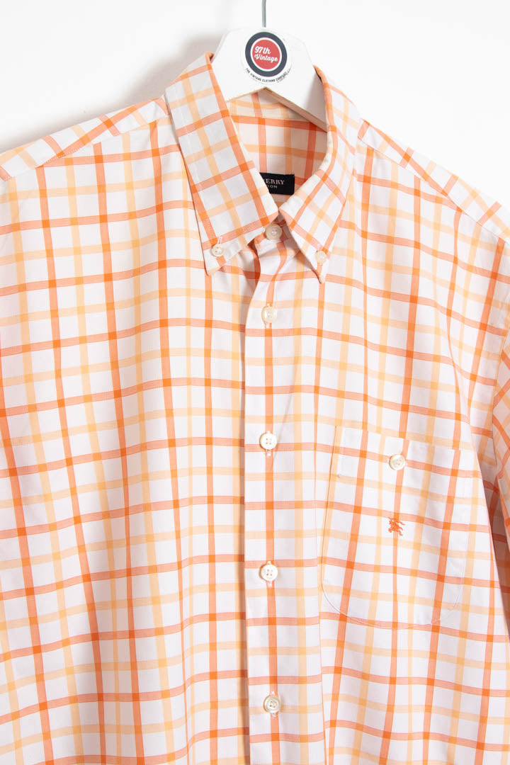 Burberry Short Sleeve Checkered Shirt (L)