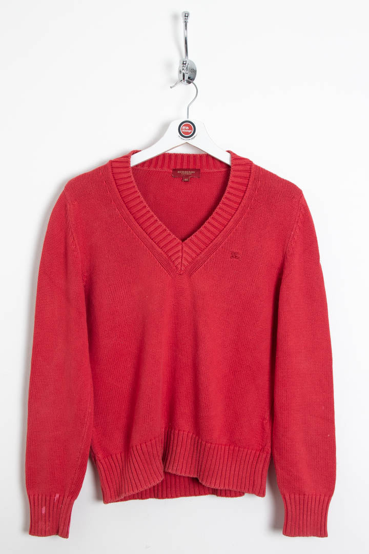 Women's Burberry V Neck Jumper (M)