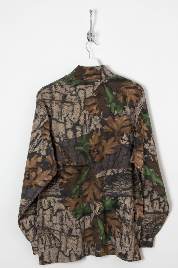 Realtree Camo Longsleeve Mock Neck T-Shirt (M)