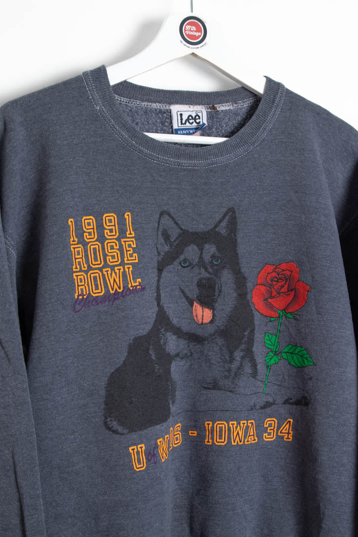 1991 Women's Rose Bowl Champions Washington Huskies Graphic Sweatshirt (S)