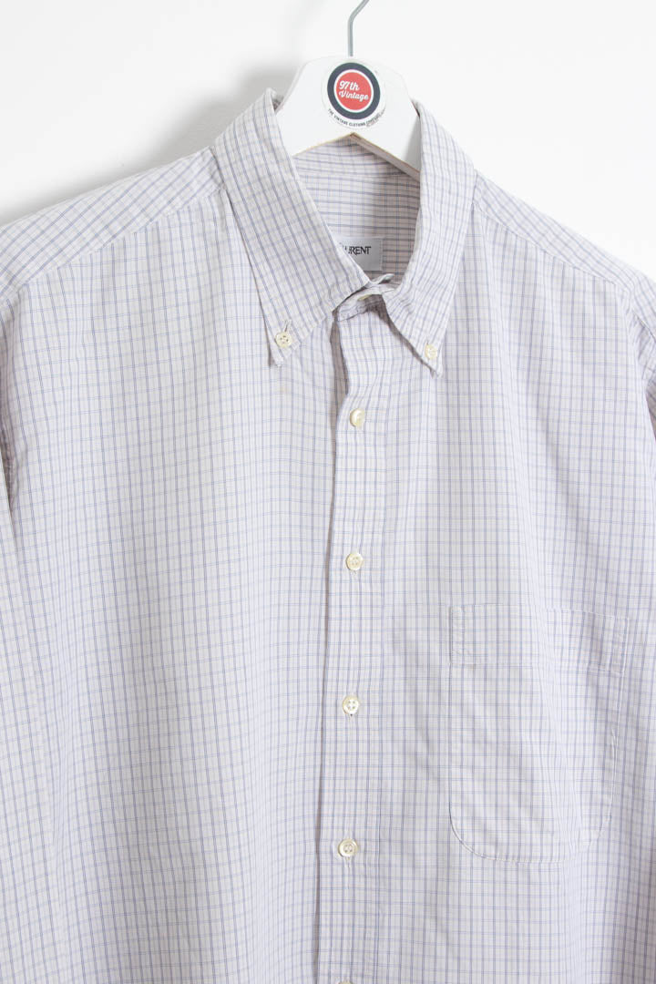 YSL Long Sleeve Windowpane Shirt (L)