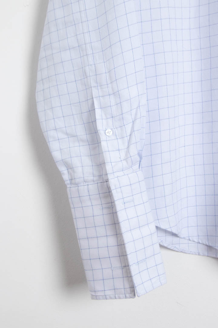 YSL Long Sleeve Windowpane Dinner Shirt (M)