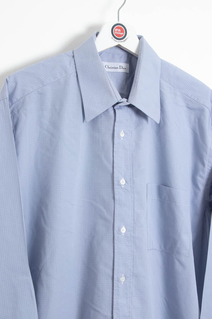 Christian Dior Long Sleeve Windowpane Shirt (L)