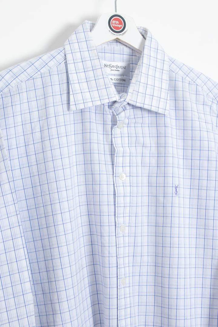 YSL Long Sleeve Checkered Shirt (XL)