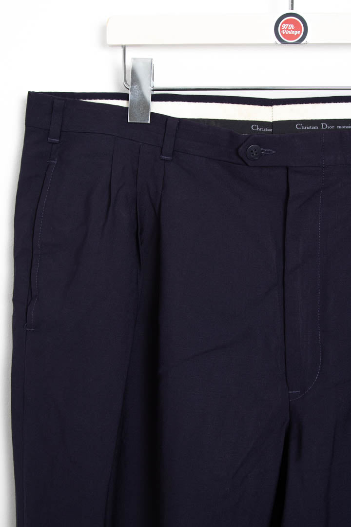 Christian Dior Pleated Suit Trousers (W38 x L29)