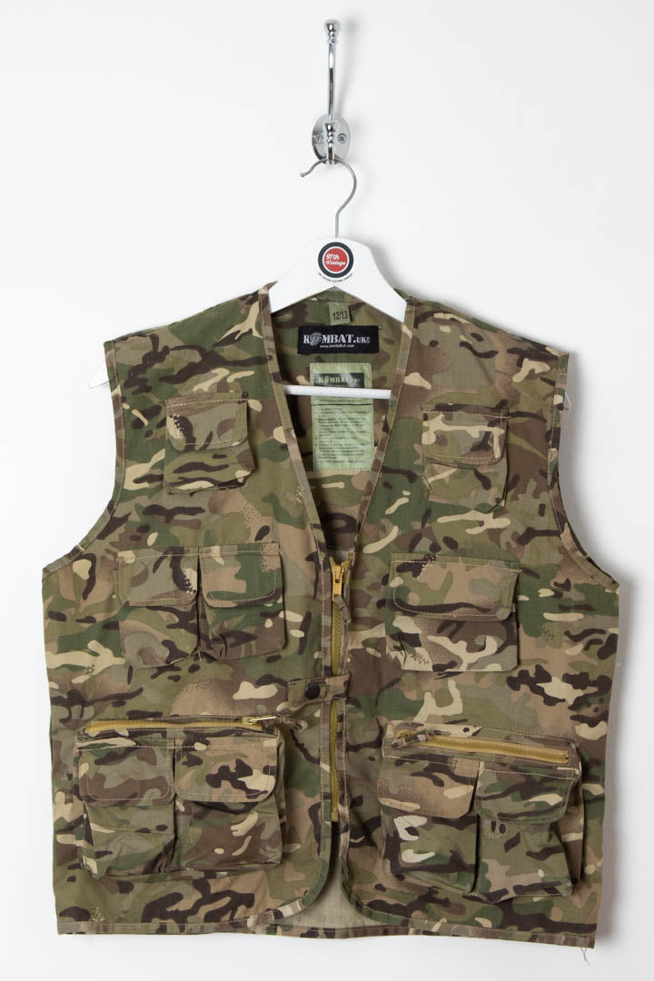 Army Camo Multi Pocket Utility Vest (S)