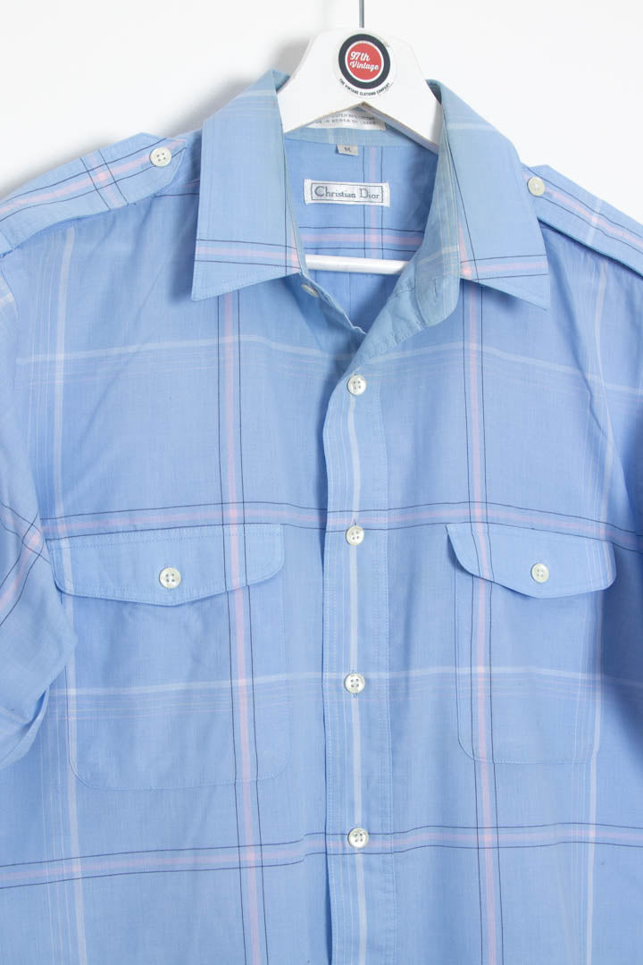 Christian Dior Short Sleeve Checkered Shirt (M)