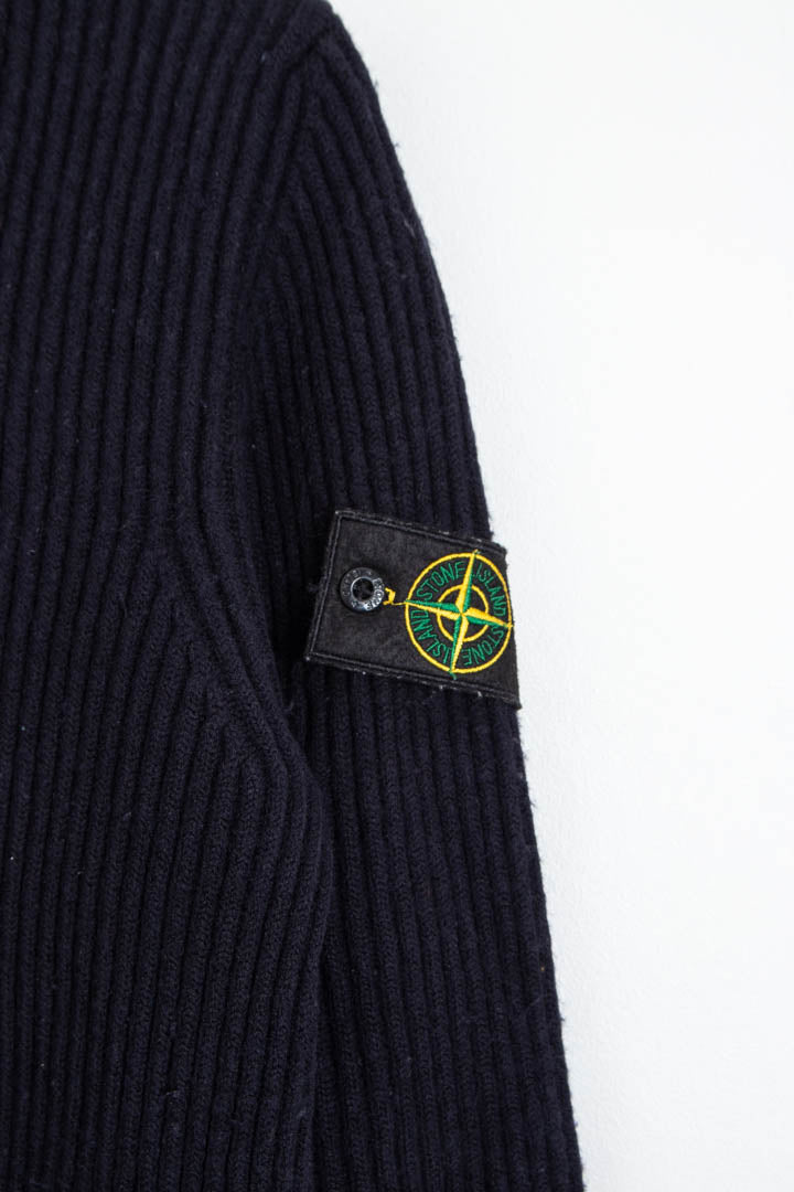 2006 Women's Stone Island Ribbed Wool Knitted Jumper (L)