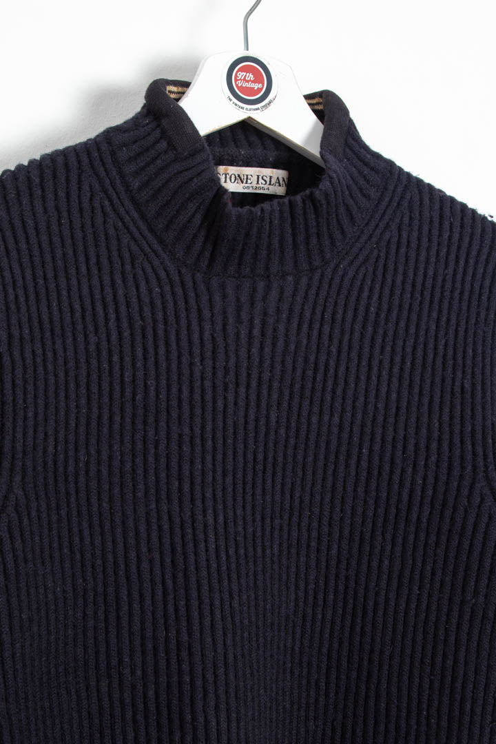 2006 Women's Stone Island Ribbed Wool Knitted Jumper (L)