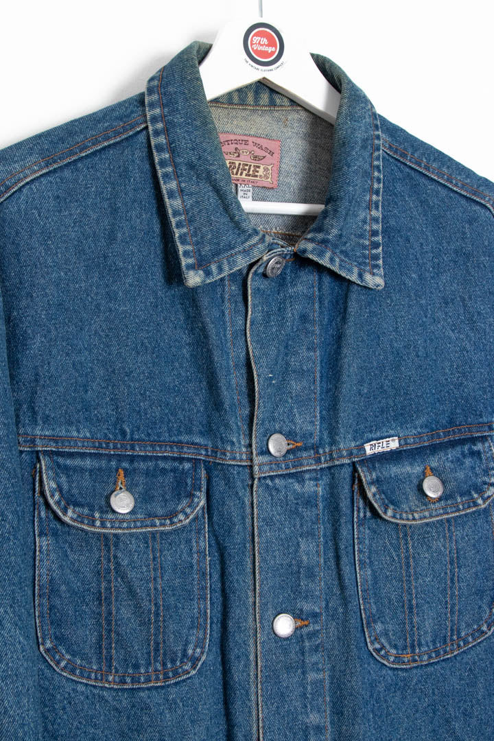 Women's Rifle Denim Trucker Jacket (XL)