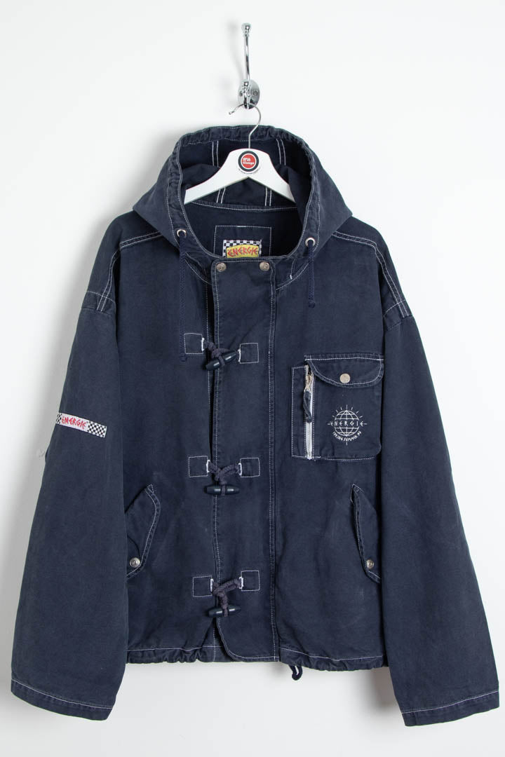 1993 Energie Fireman Clasp Multipocket Parka Jacket (XL)