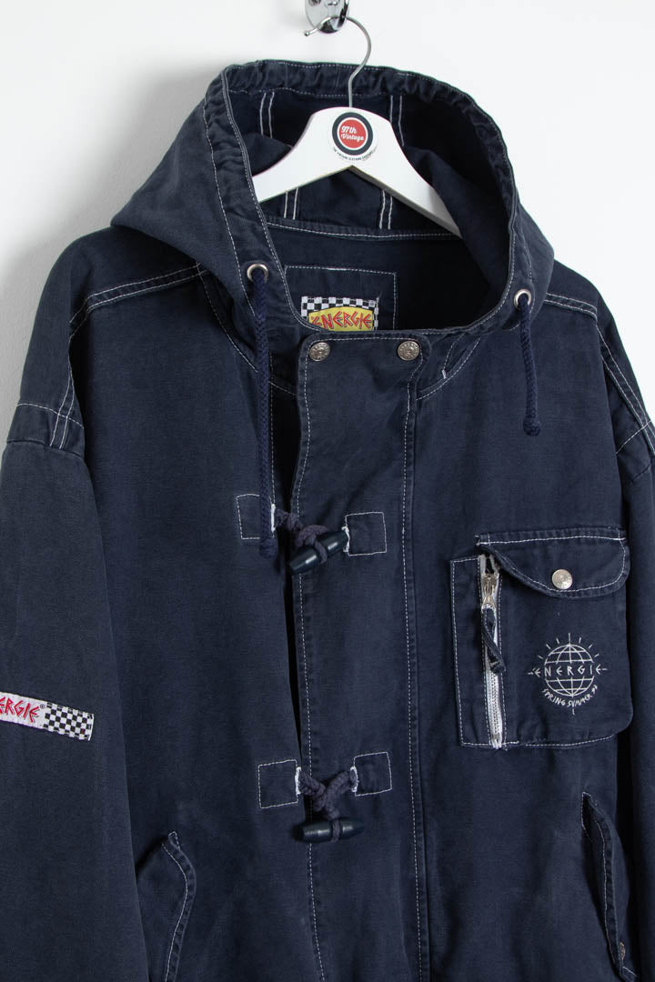 1993 Energie Fireman Clasp Multipocket Parka Jacket (XL)