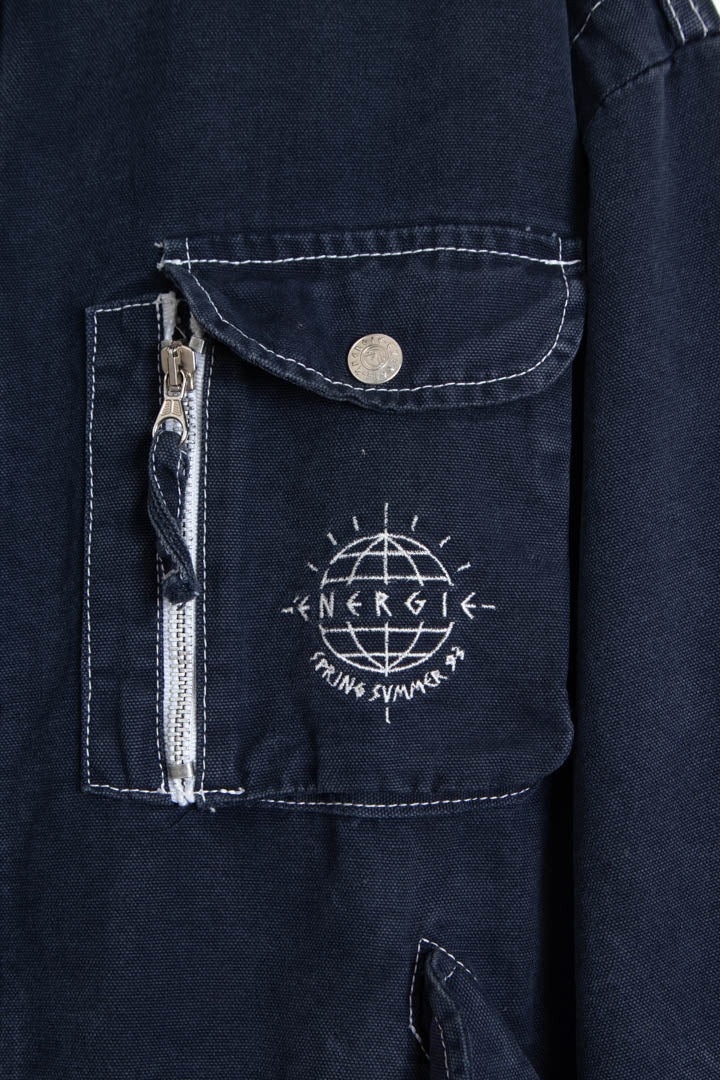 1993 Energie Fireman Clasp Multipocket Parka Jacket (XL)